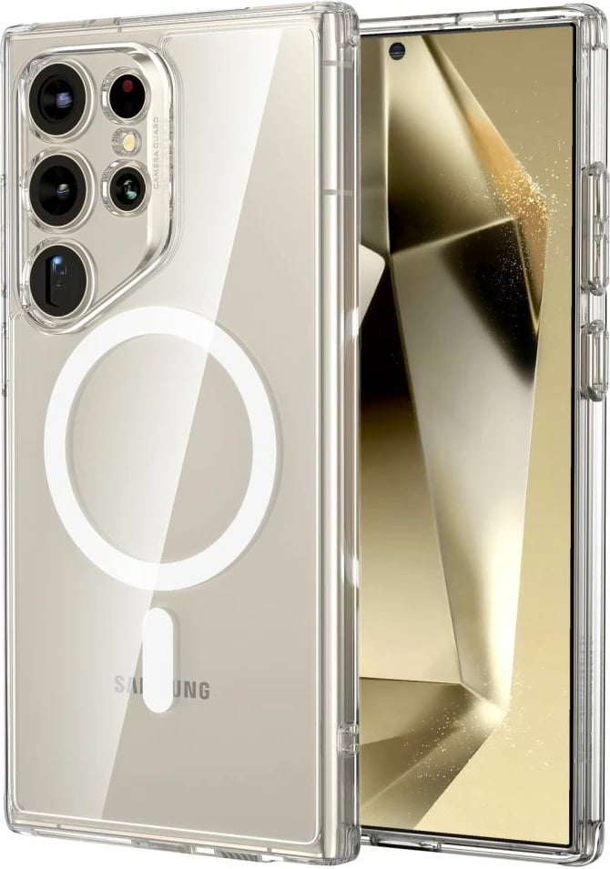 Mbështjellës ESR Classic Hybrid HaloLock për Samsung Galaxy S24 Ultra, MagSafe, Transparent
