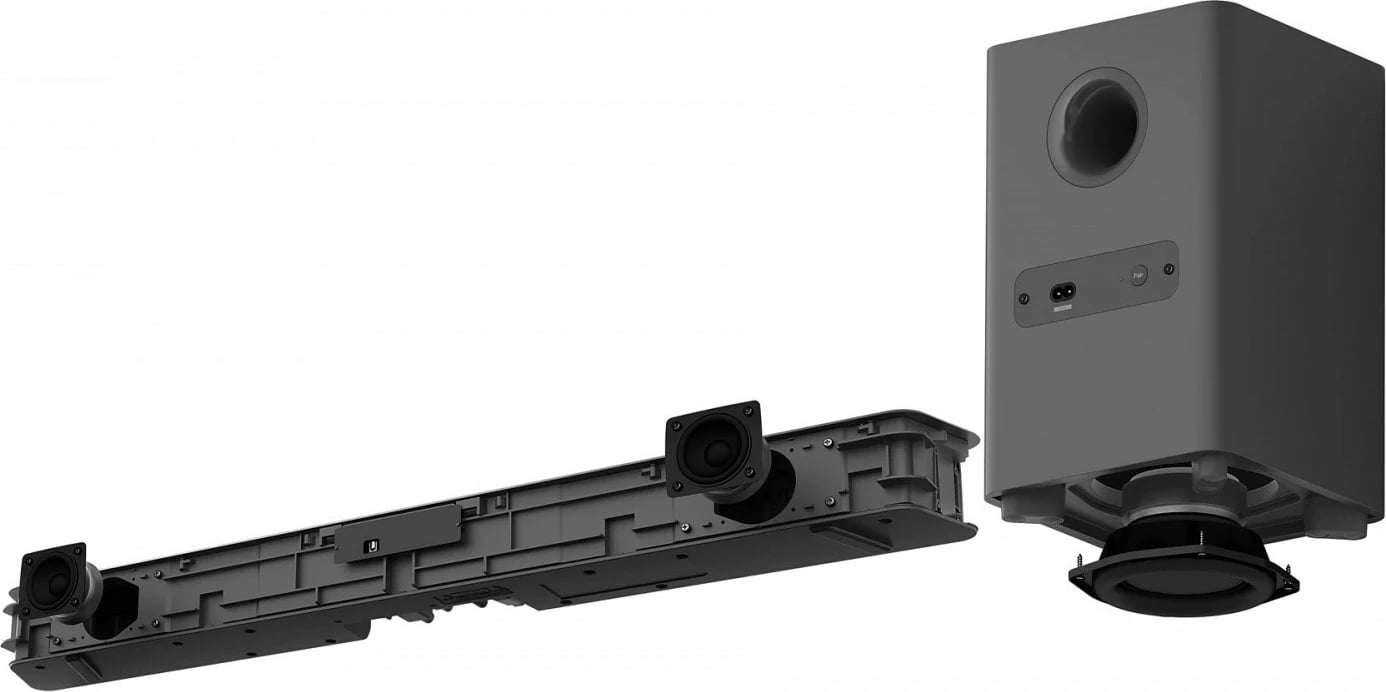 Soundbar Philips TAB5309/10 me subwoofer wireless, 240W, Gri