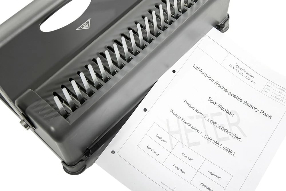 Lidhëse manuale dokumentesh GENIE CB 850, 350 fletë, e zezë