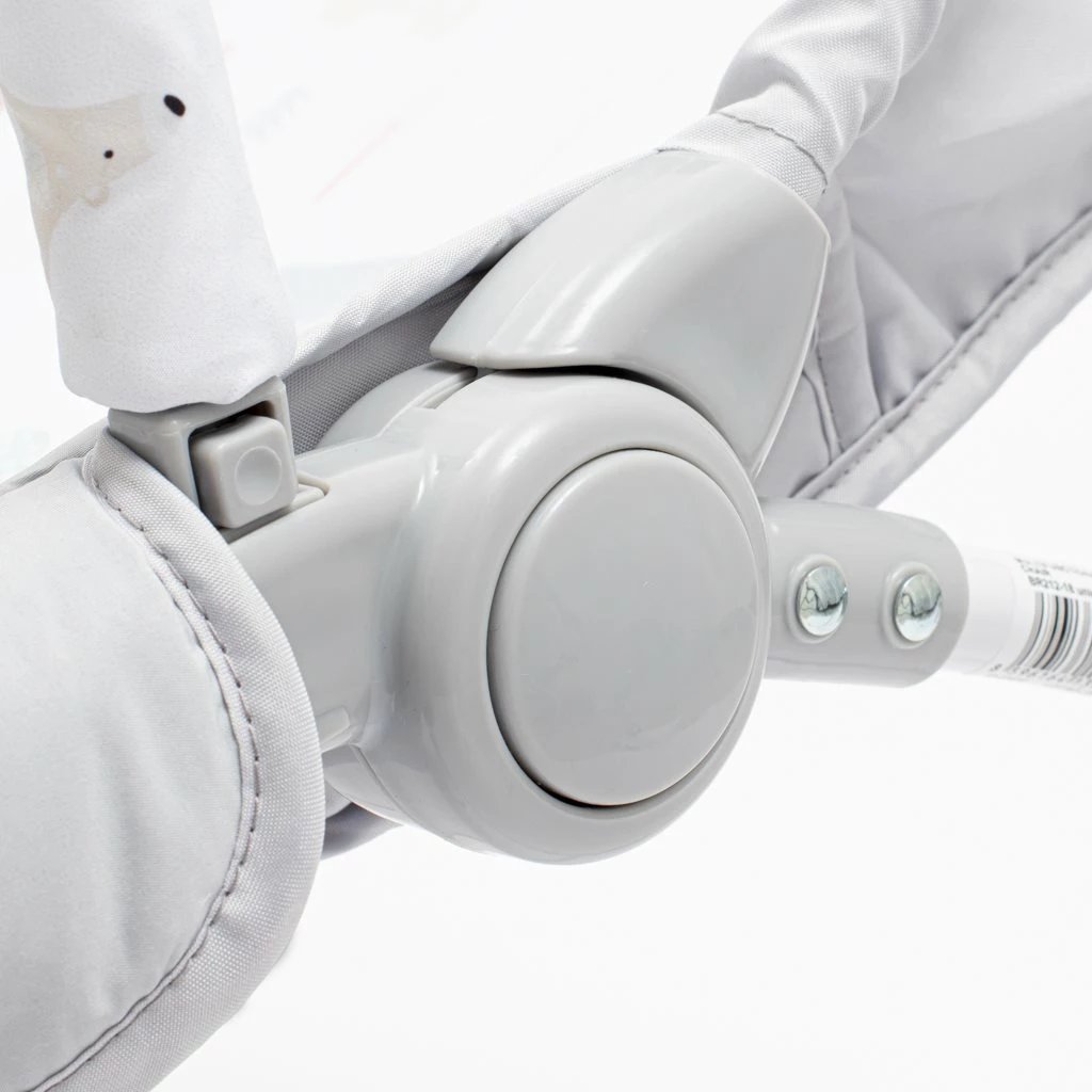 Karrige lëkundëse multifunksionale për bebe, Baby Mix Snail, muzikë/dritë/vibrim, deri 18 kg, gri