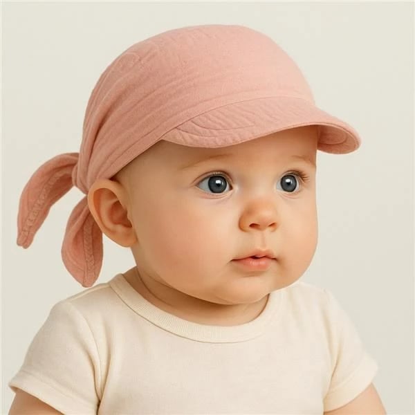 Shami verore muslini me strehë, NEW BABY, 68/74, pambuk 100%, OEKO-TEX Standard 100, rozë