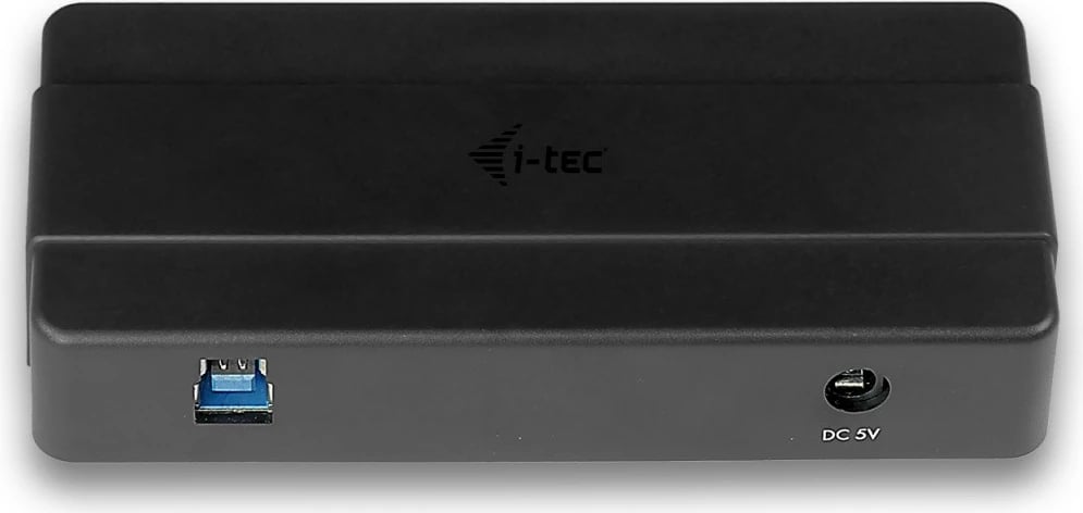 Kasë USB HUB i-tec U3HUB445, 4 porta, USB 3.0, me furnizim rryme, E zezë