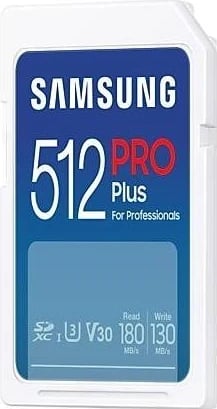 Kartë kujtese Samsung PRO Plus SDXC, 512GB, me lexues v2023