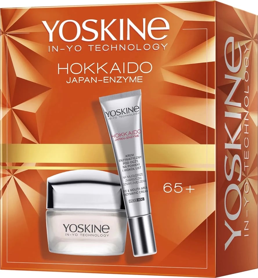 Set krem për fytyrë dhe sy për femra Yoskine Hokkaido Japan-Enzyme 65+, 50ml + 15ml