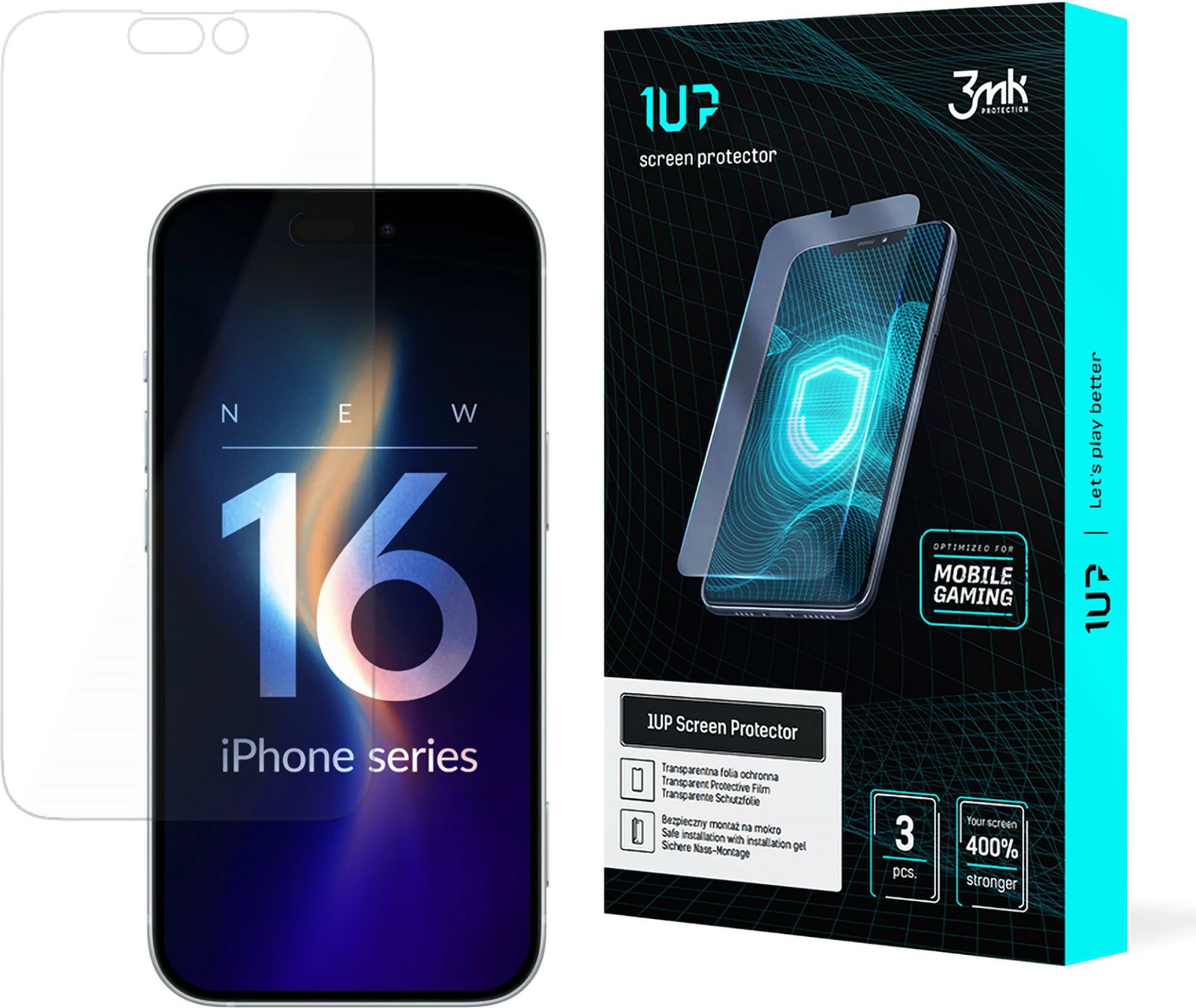 Mbrojtës ekrani 3mk 1UP për iPhone 16 Pro