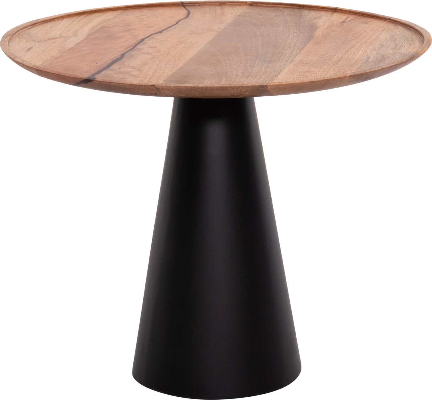 Tavolina kafeje 2 copë RIFF FH9997, dru mango, baza hekuri, Φ60 & Φ40 cm.