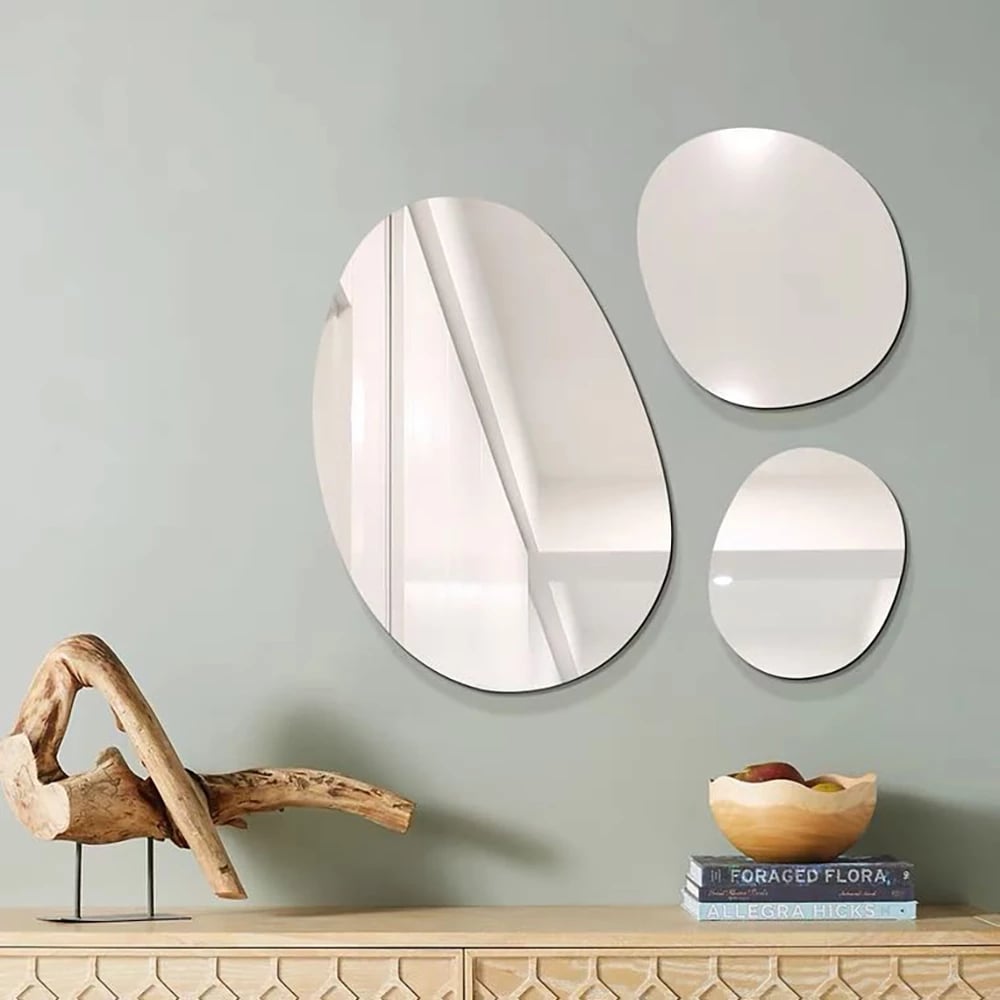 Pasqyrë dekorative Soul, formë abstrakte, 65x85cm