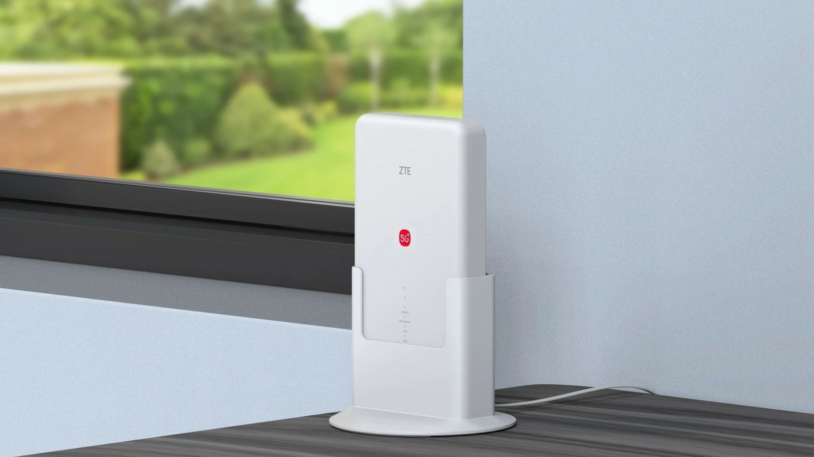 Router ZTE G5 Max Pro 5G-A Wi-Fi 7 3.6 Gb/s 4x4 MIMO IP65 13 dBi 6 antena i bardhë