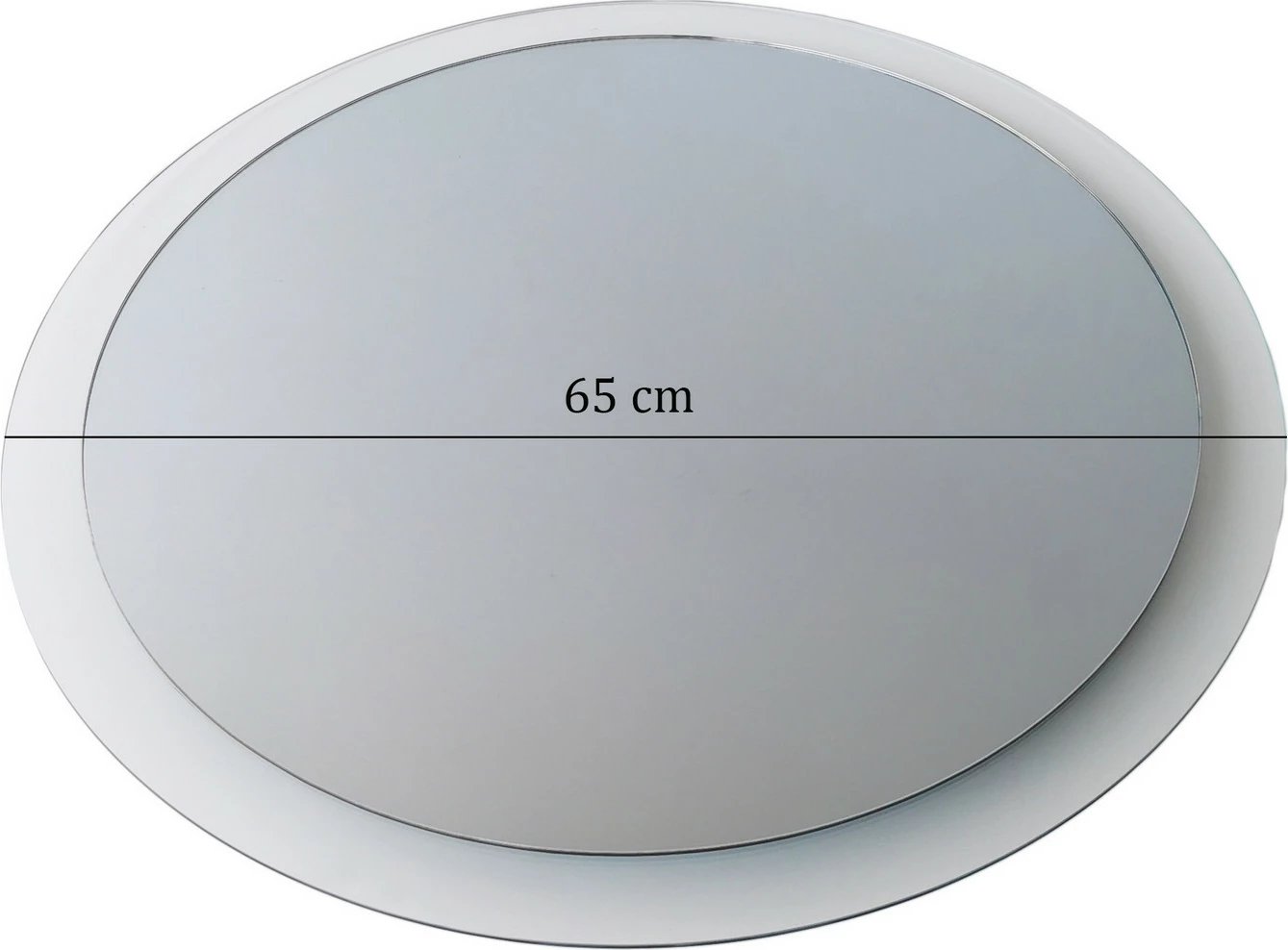 Pasqyrë xhami e temperuar, dizajn modern, Hanah Home Aqua A345, 65x65cm