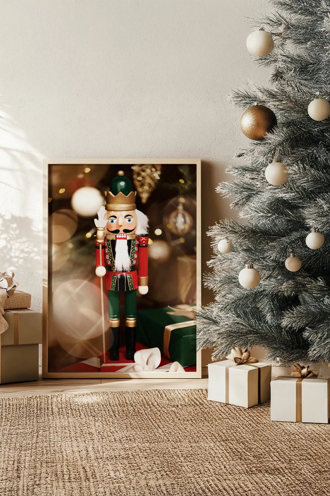 Pikturë dekorative me kornizë, Wallity, Nwyearsngmdl59, shumëngjyrëshe, 33x48cm