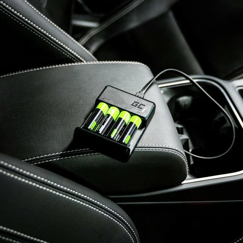 Karikues baterish Green Cell GC VitalCharger me 4x AA 2000mAh, Zi