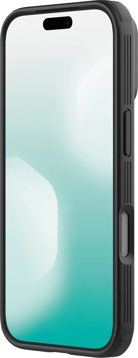 Mbështjellës Nillkin CamShield Pro për iPhone 17 Pro, MagSafe kompatibil, PC+TPU, transparent i zi