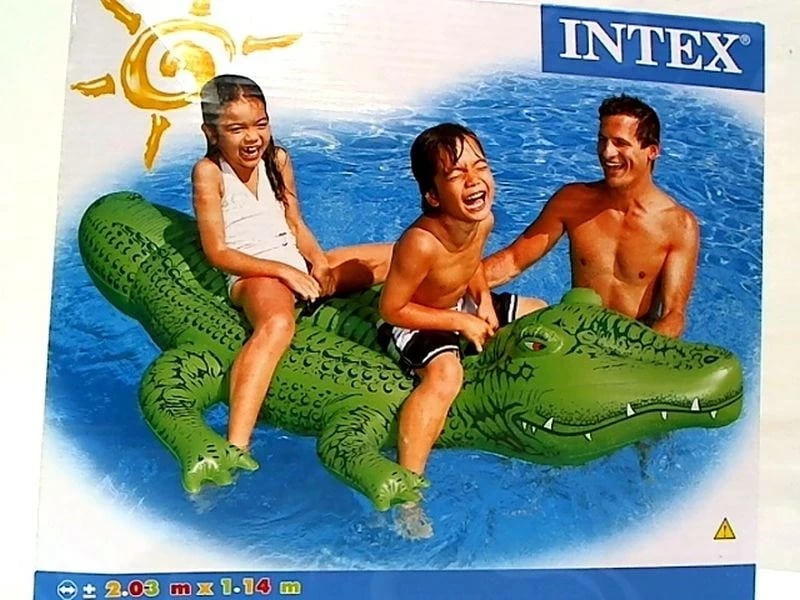 Lodër fryrëse për pishinë Intex 58562NP, krokodil, e gjelbër