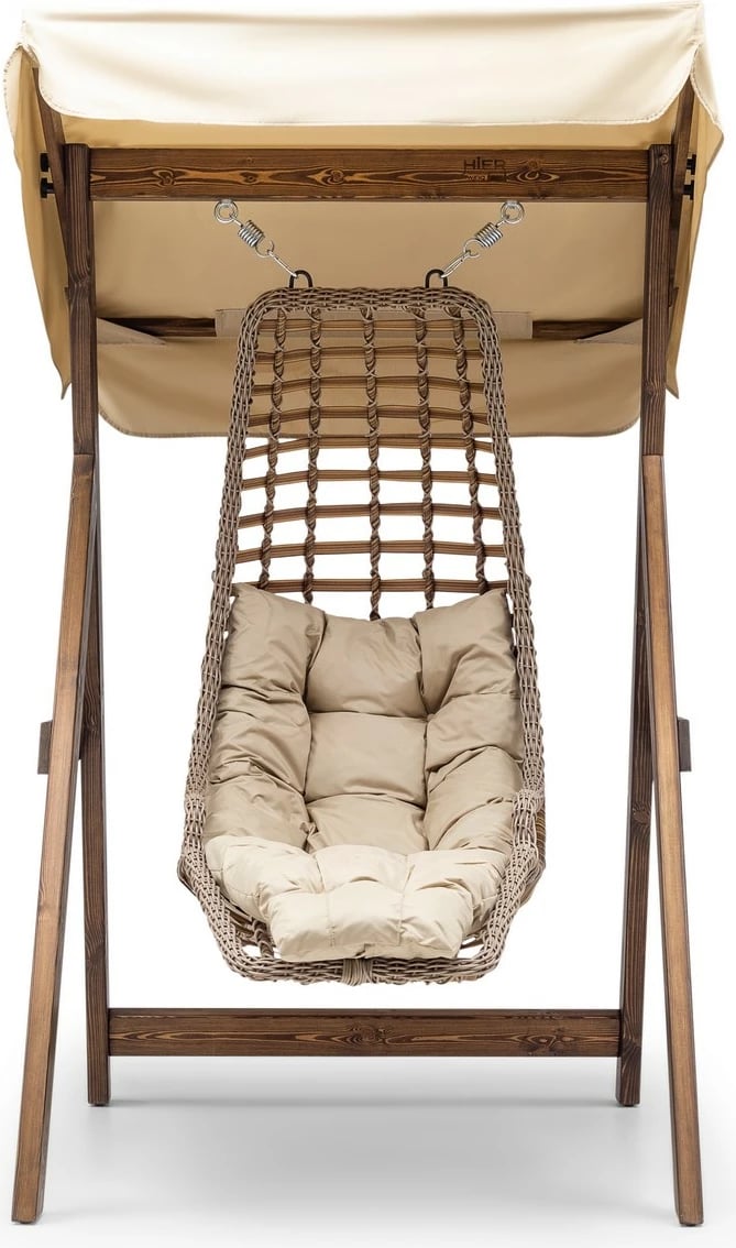 Karrige lëkundëse për kopsht, Skye Decor, Goreme, krem