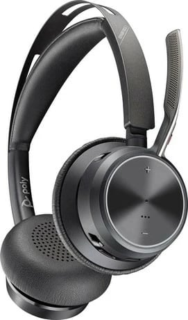 Kufje Poly Voyager Focus 2, Bluetooth 5.1, USB-C/A, Mikrofon me ANC, E zezë, Set