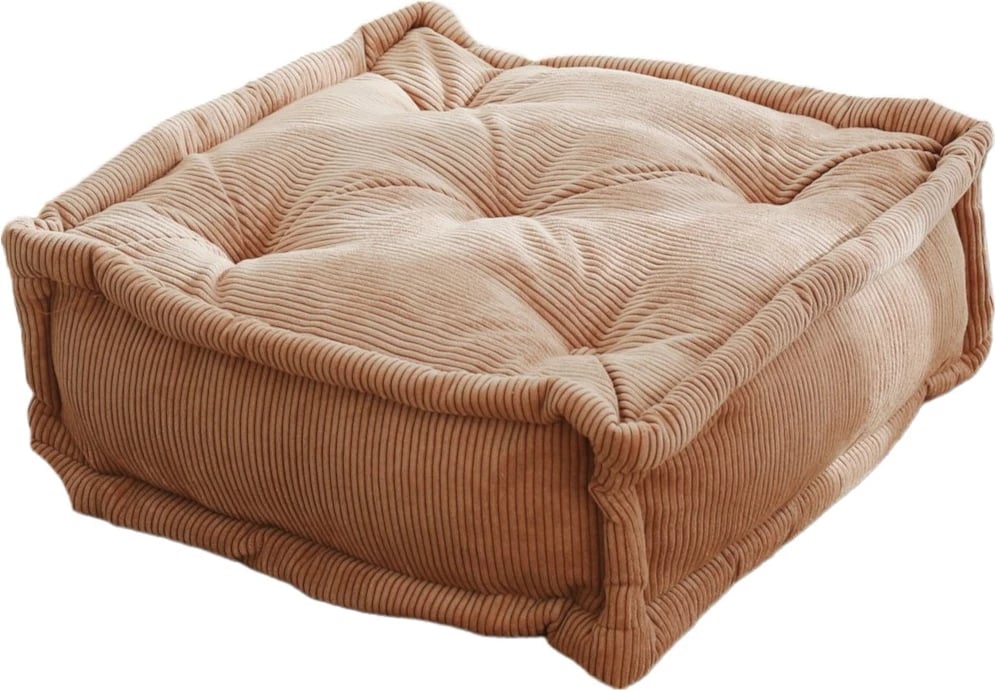 Jastëk Velvet Atelier del Sofa, ngjyrë camel, 55x55x16cm