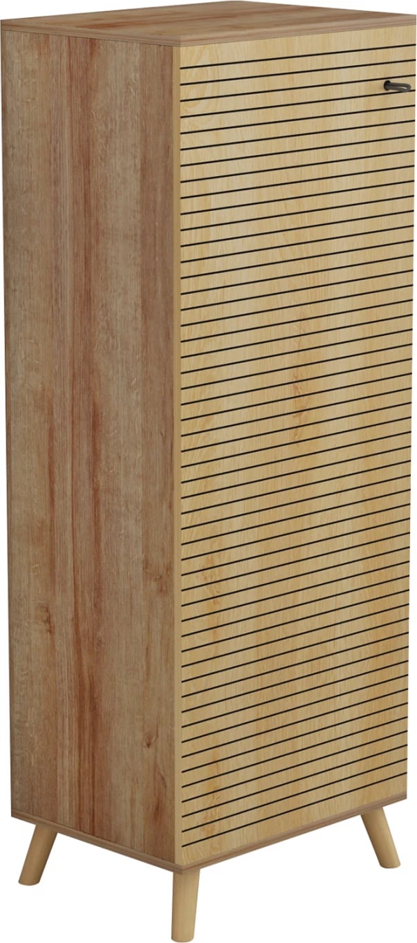 Dollap këpucësh ALVARO FH8954.16 melaminë, ngjyrë druri natyral, 50Χ38Χ135Hcm