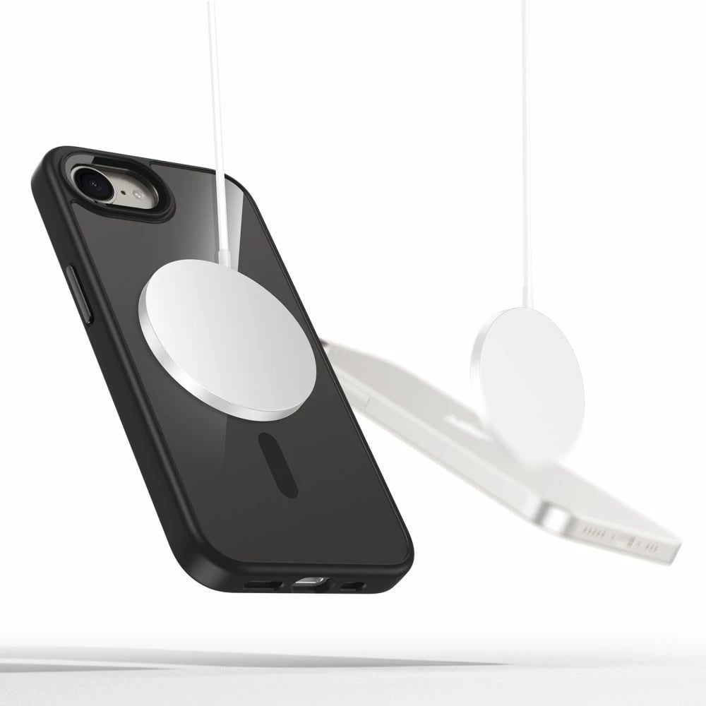 Mbështjellës Tech-Protect MagMat MagSafe për Nothing Phone 3A Pro, Transparent i zi