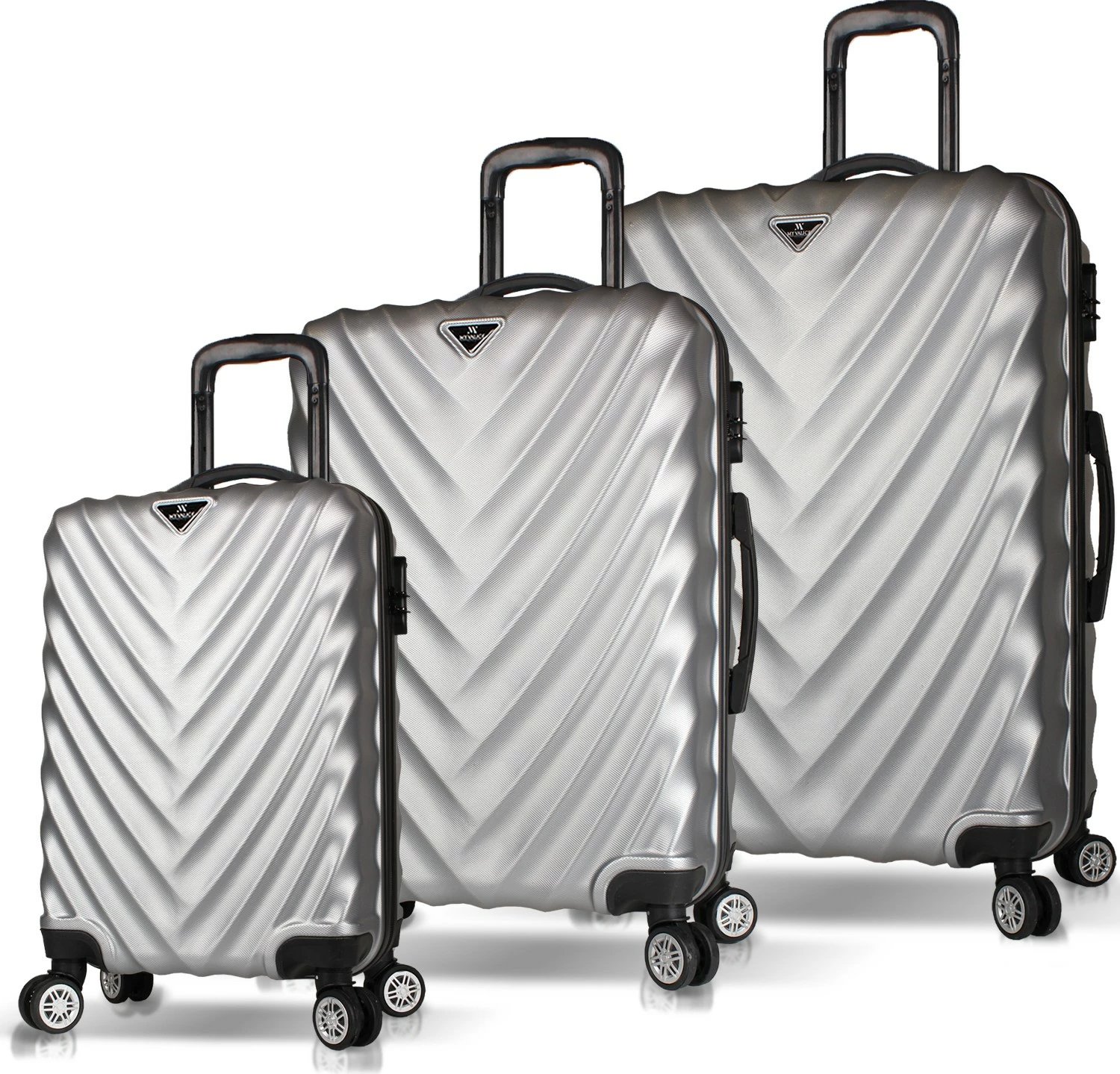 Set valixhesh (3 copë), Zoozie Bags, 6630, ngjyrë gri