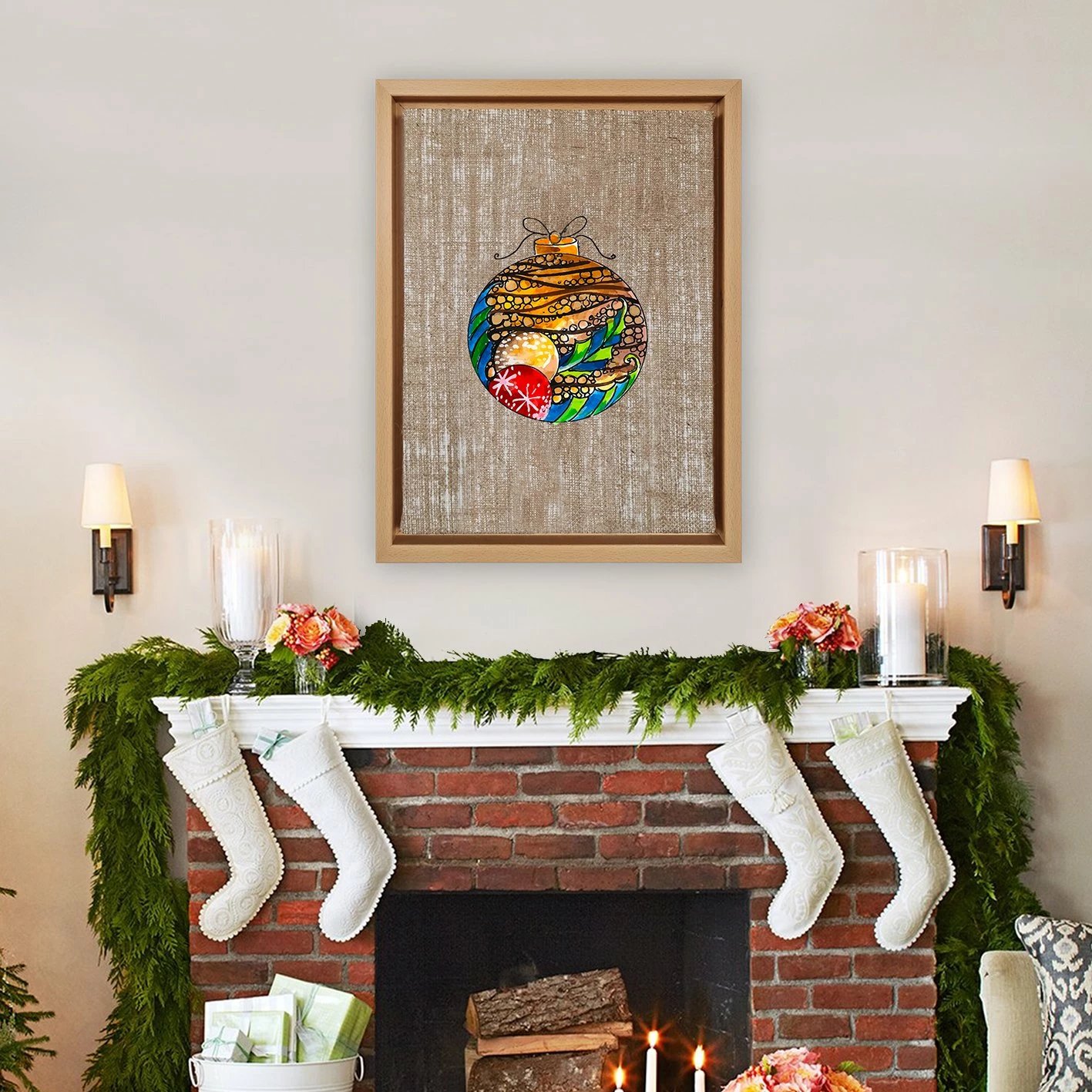 Pikturë dekorative në kanavacë me kornizë, shumëngjyrëshe, Wallity, NLJ2800881_3646, 36x46cm