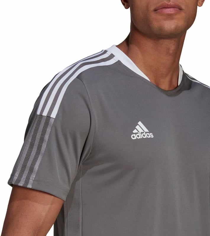 Fanellë stërvitjeje për meshkuj adidas, gri