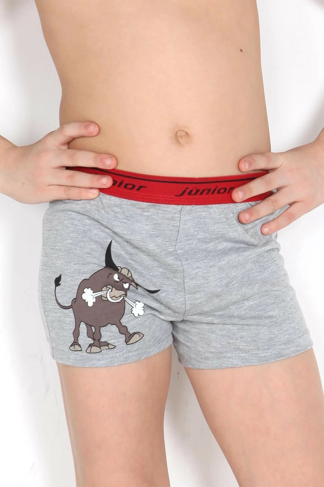 Bokserka për djem, gri e kuqe, Jumeon, 001-044001, 11/12 vjeç