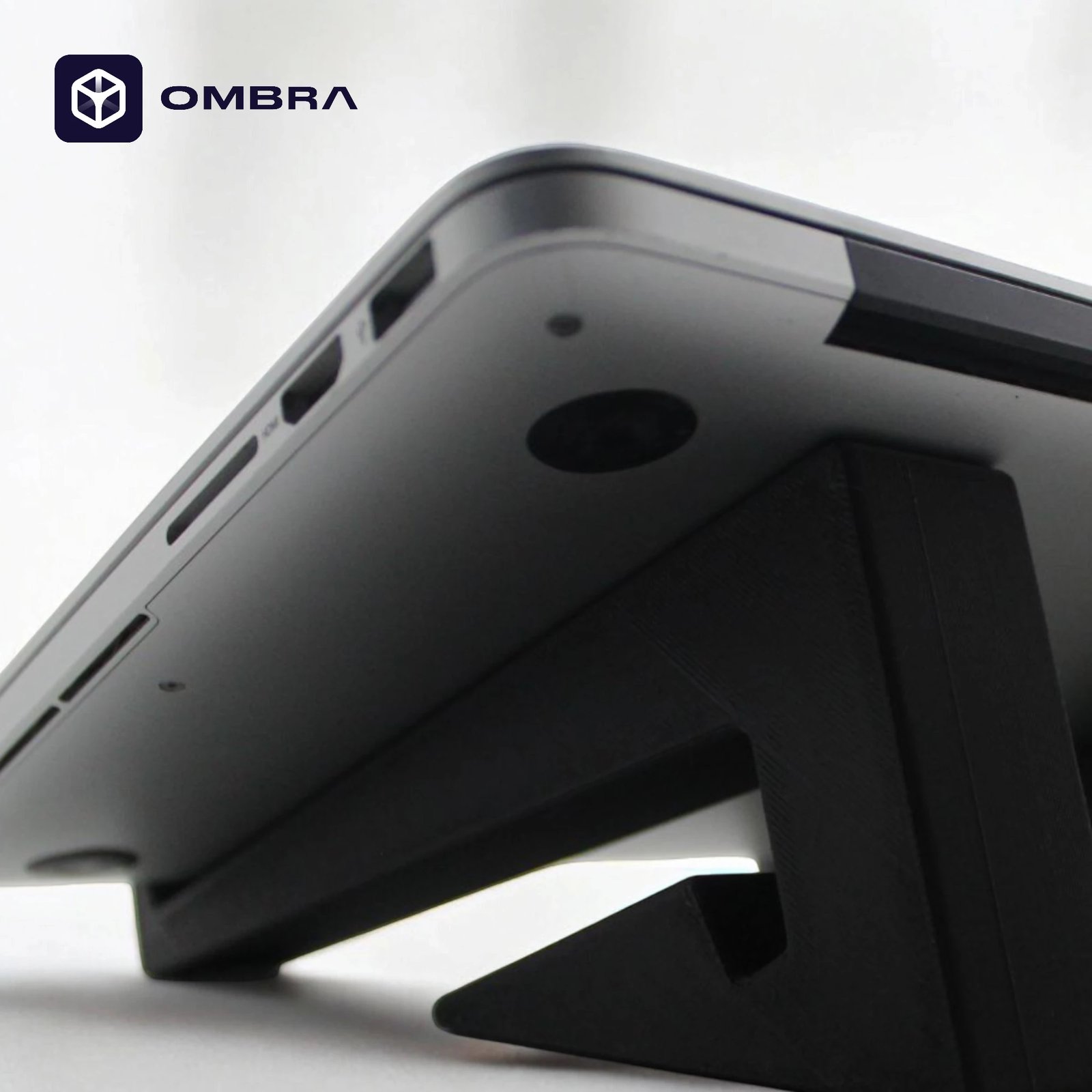 Mbajtëse "Standing" vertikal dhe horizontal për laptop, e zezë