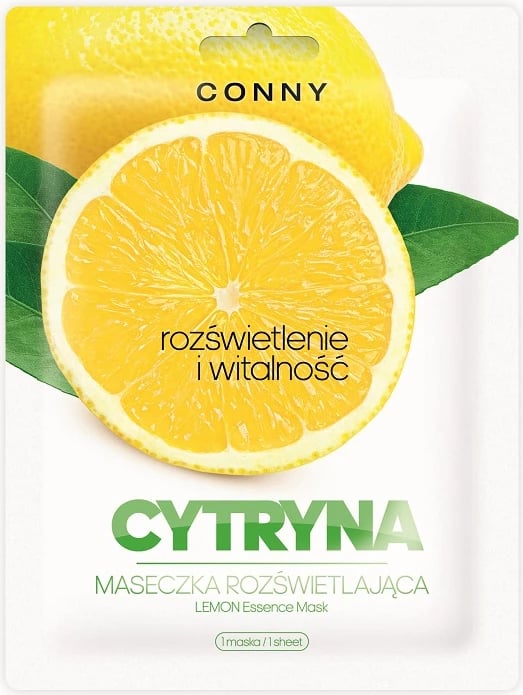 Maskë fytyre për femra Conny Lemon Essence Mask Brightening Sheet Mask 23g