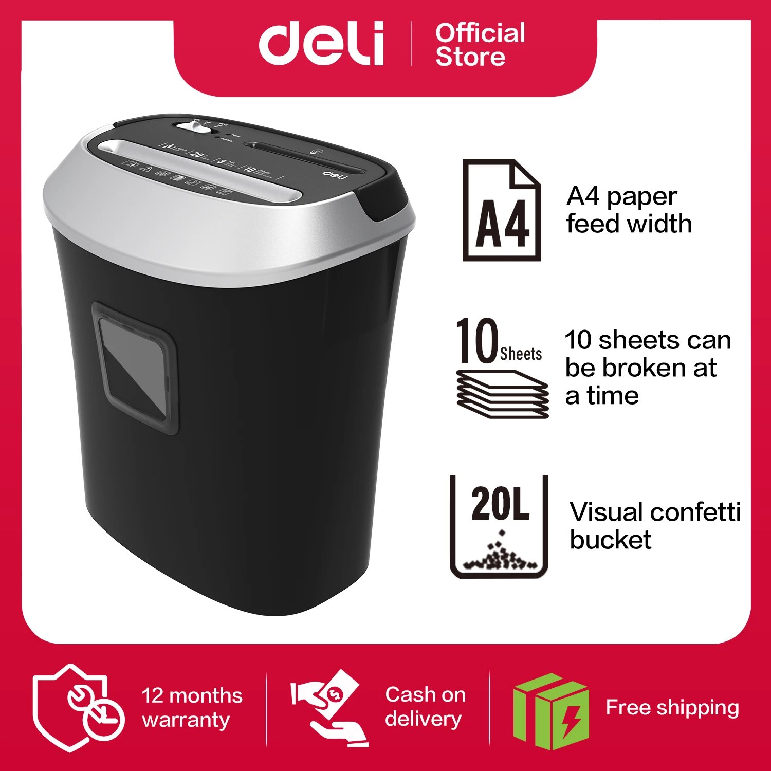 DELI SHREDDER 10FL 9948