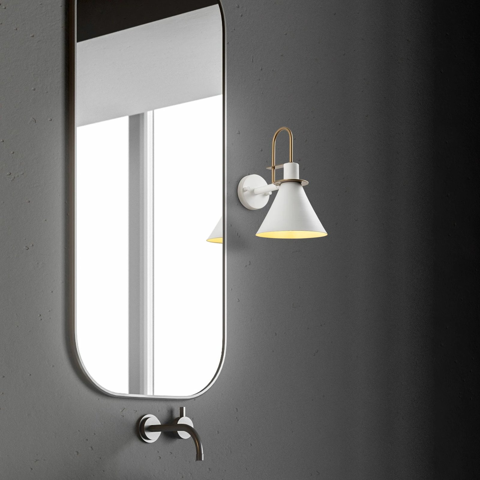 Llambë muri Opviq, Arco - 15041, e bardhë