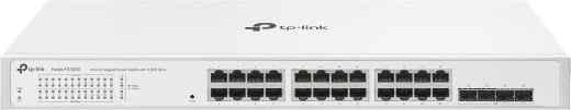 Switch TP-Link Festa FS328G, 24 porte Gigabit, 4 SFP, rackmount, i bardhë