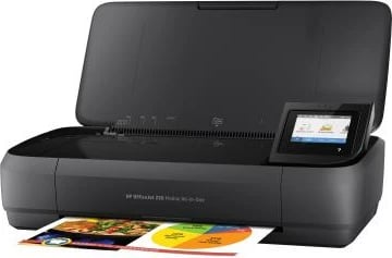 Printer multifunksional HP OfficeJet 250 Mobile CZ992A#BHC, inkjet, AIO portativ me bateri, Wi‑Fi Direct, 6.5–8 ppm