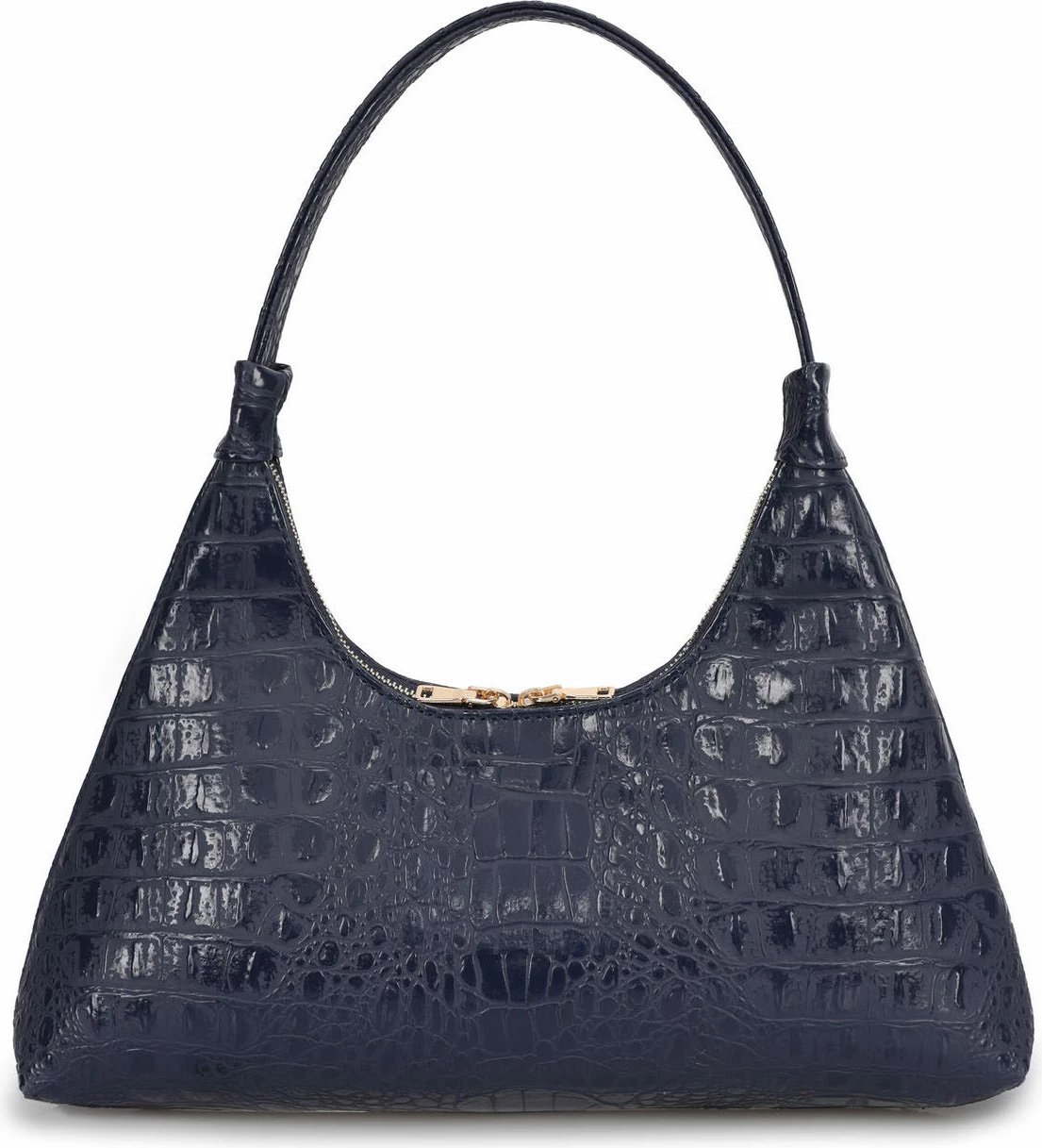 Çantë shpatullës Lucky Bees, croco ngjyrë kaltër e errët, 505