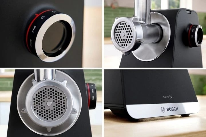 Mulli elektrik për mish Bosch MFWS660B, 500 W, i zi/argjend