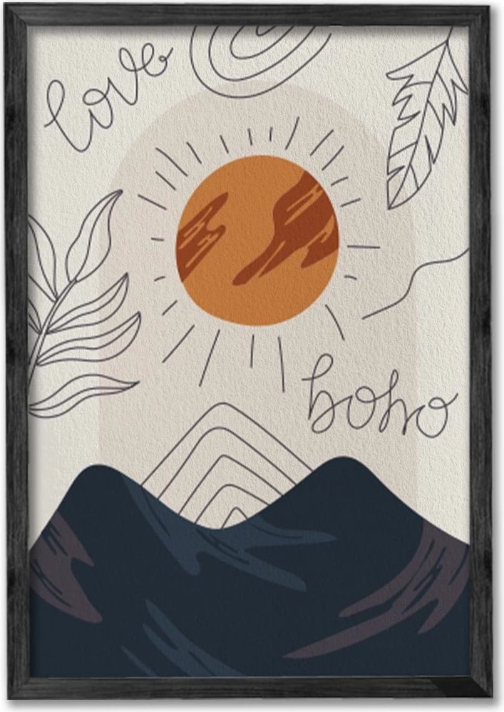 Pikturë dekorative me kornizë (3 copë), Wallity, Ersy3Syhcrv7