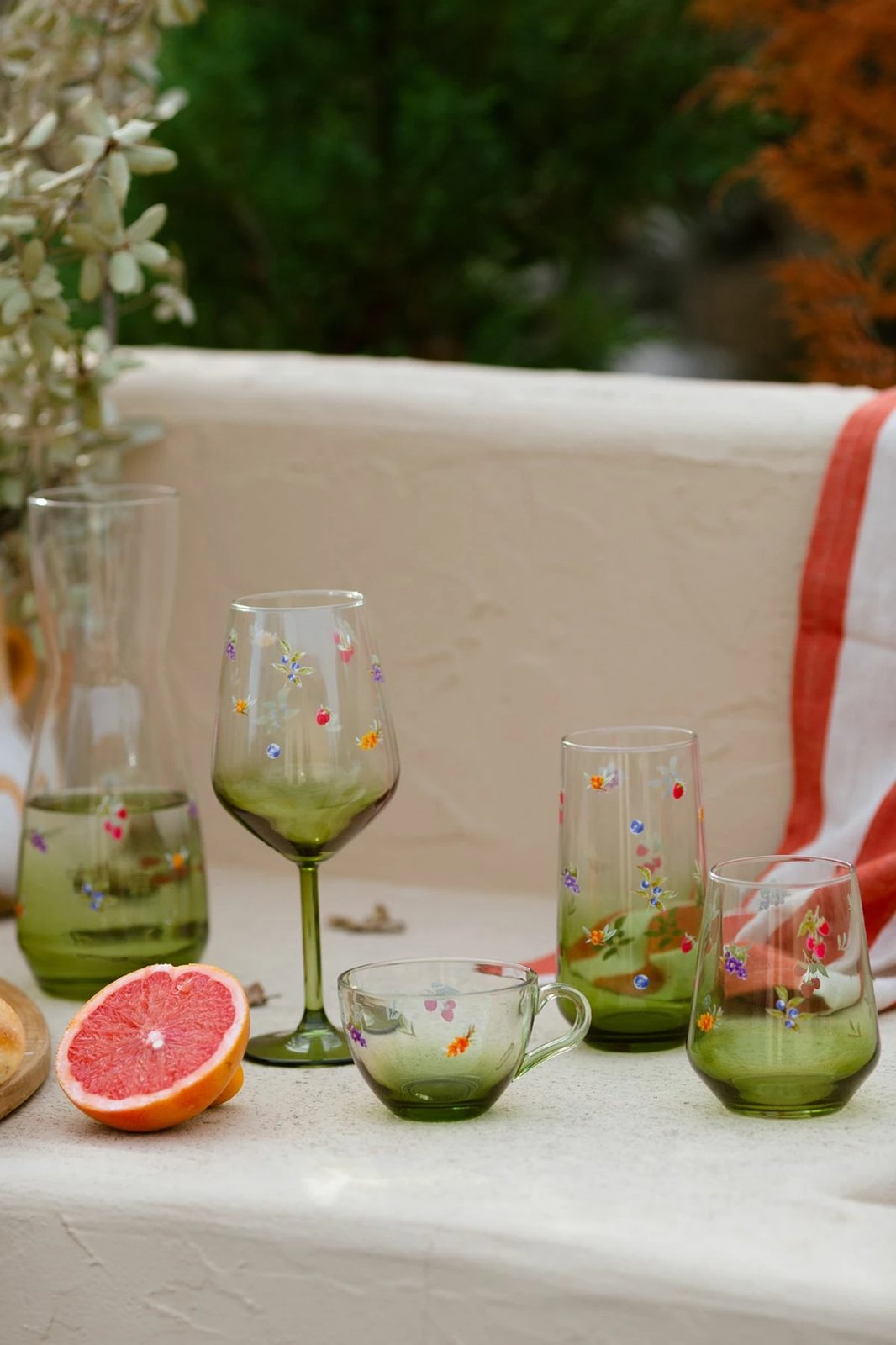 Set gotash xhami (4 copë), Hermia Concept, Jardin 470, ngjyrë e gjelbër