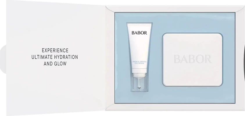 Set serum për sy Babor Instant Fresh & Smooth Eye Serum + patch-e silikoni për femra 15ml + 2 copë