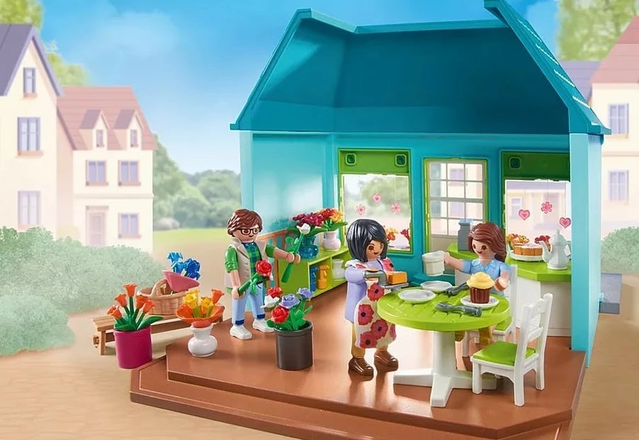 Set lodrash Playmobil My Life Flower Shop 71807 me figura, 220 pjesë