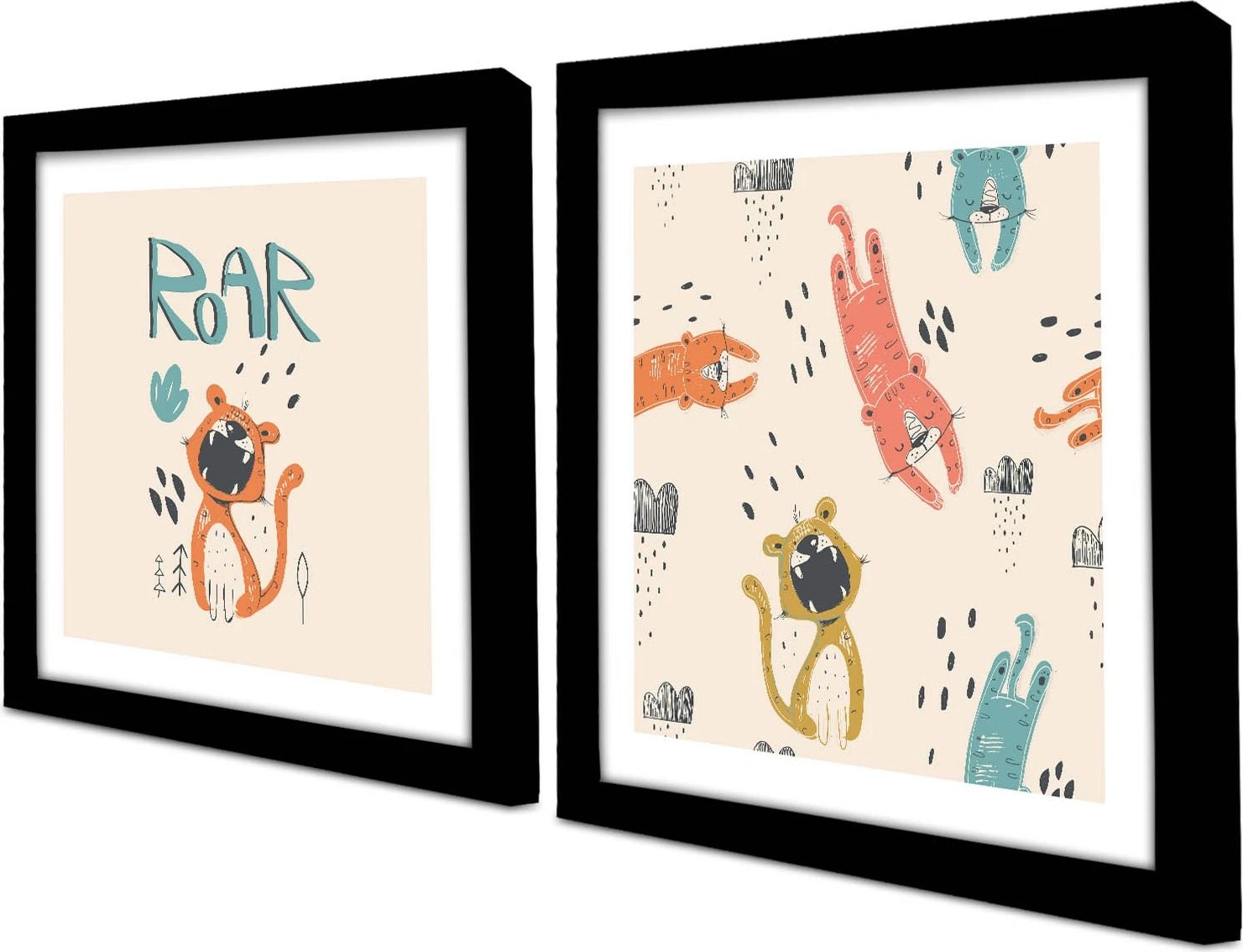 Pikturë dekorative me kornizë MDF (2 copë), Wallity, 2P3333SCT-005