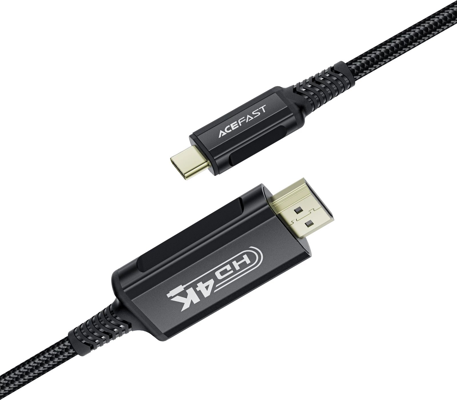Kabllo video Acefast C1-10, USB-C në HDMI, 1.8m, 4K 60Hz, e zezë