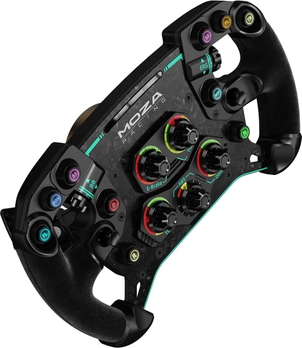 Timon gaming Moza Racing Vision GS RS064, për PC, me ekran prekje dhe LED, i zi
