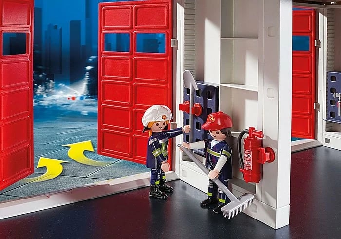 Set lodrash Playmobil City Action 9462, stacion i madh zjarri