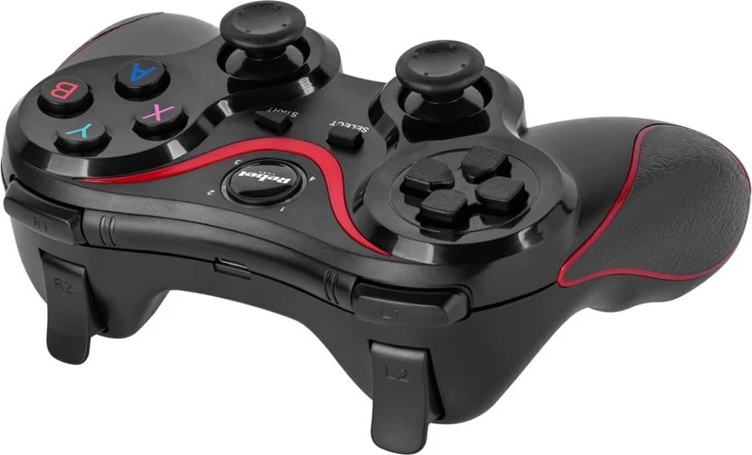 Gamepad Rebel KOM1180 wireless/USB për Android, PC, PS3, iOS, i zi