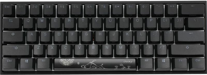 Tastierë mekanike gaming Ducky Mecha Mini, e zezë