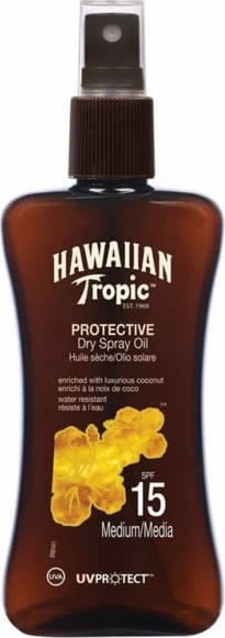 Vaj i thatë për diell Hawaiian Tropic Protective Dry Spray Oil SPF 15, 200ml