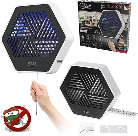 Llampë kundër insekteve Adler AD 7939, UV 365nm, 8W, sipërfaqe deri 30 m², 2x4W T5, 1200V Llampë kundër insekteve Adler AD 7939, UV 365nm, 8W, sipërfaqe deri 30 m², 2x4W T5, 1200V