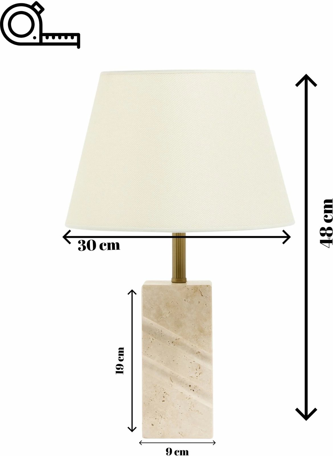 Llambë tavoline Opviq, Valen, krem