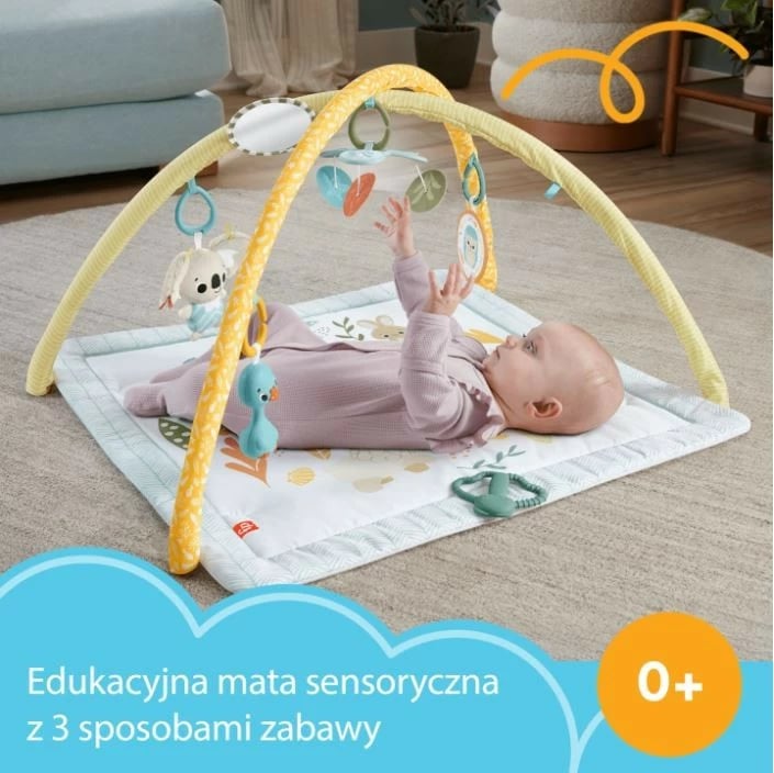 Tapet sensorik për foshnje Fisher Price HRB15, shumëngjyrësh, me 6 lodra Tapet sensorik për foshnje Fisher Price HRB15, shumëngjyrësh, me 6 lodra