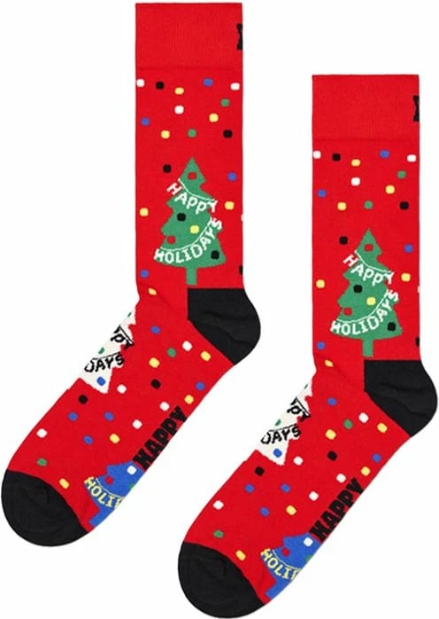 Çorape femra Happy Socks, të kuqe