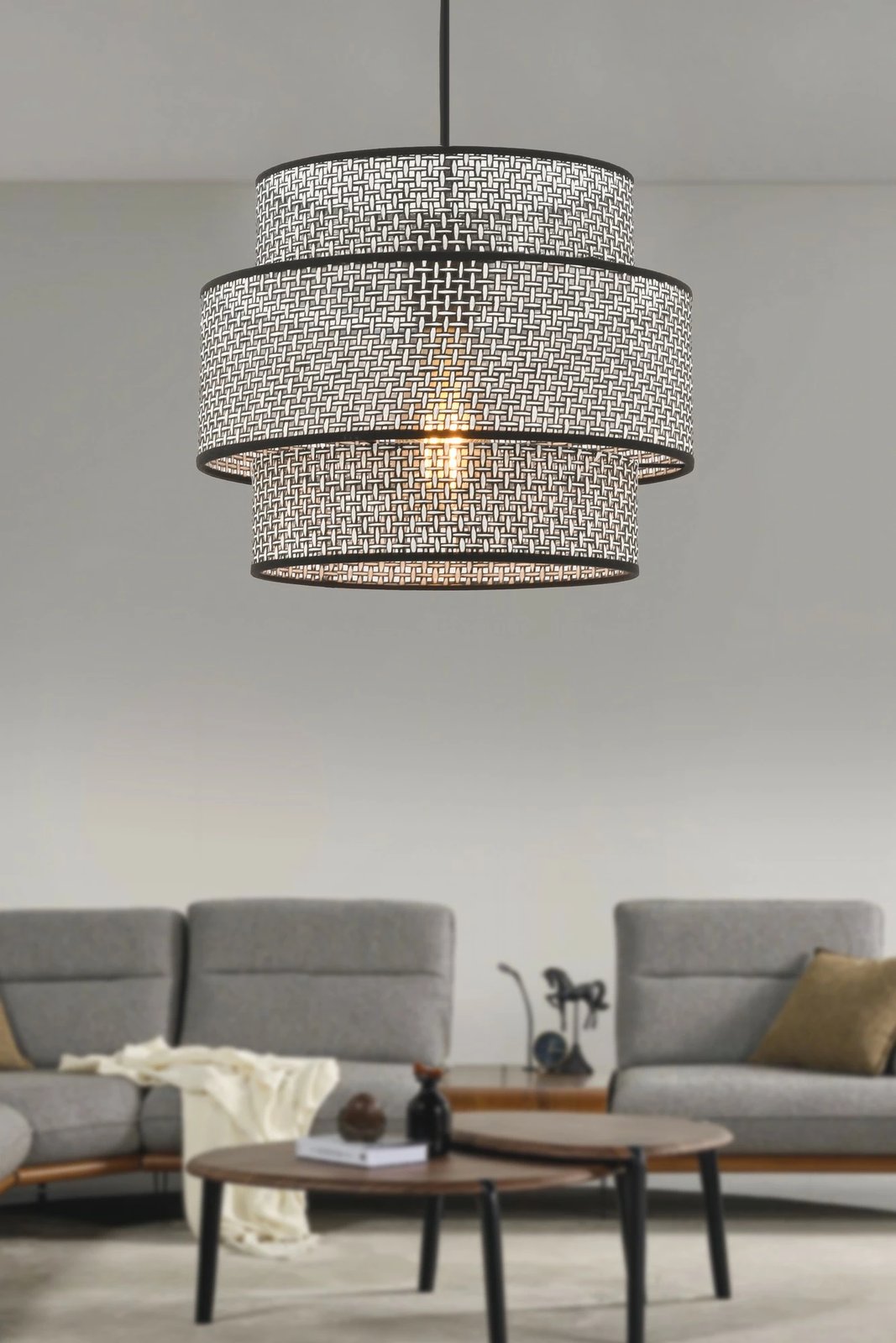 Llambë tavani Opviq, Cascade, ngjyrë gri